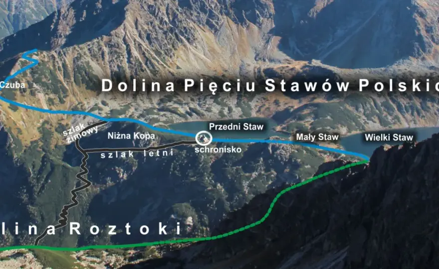 Najłatwiejsza trasa do Doliny Pięciu Stawów - Roztoka czy Morskie Oko?